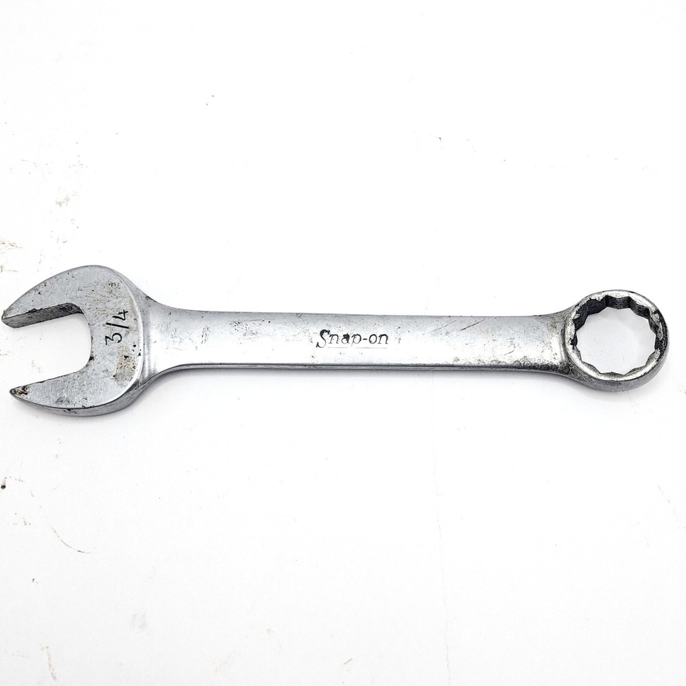 Snap On Wrench 3/4 SAE Vintage USA‎ Combination Open Box End Mechanic Tool